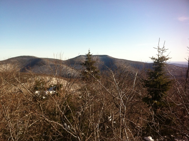 View of Peekamoose and Table mountains from Slide mountain